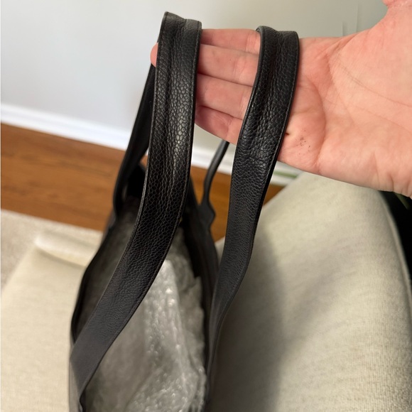 Authentic CHANEL large tote bag black leather - Picture 8 of 16